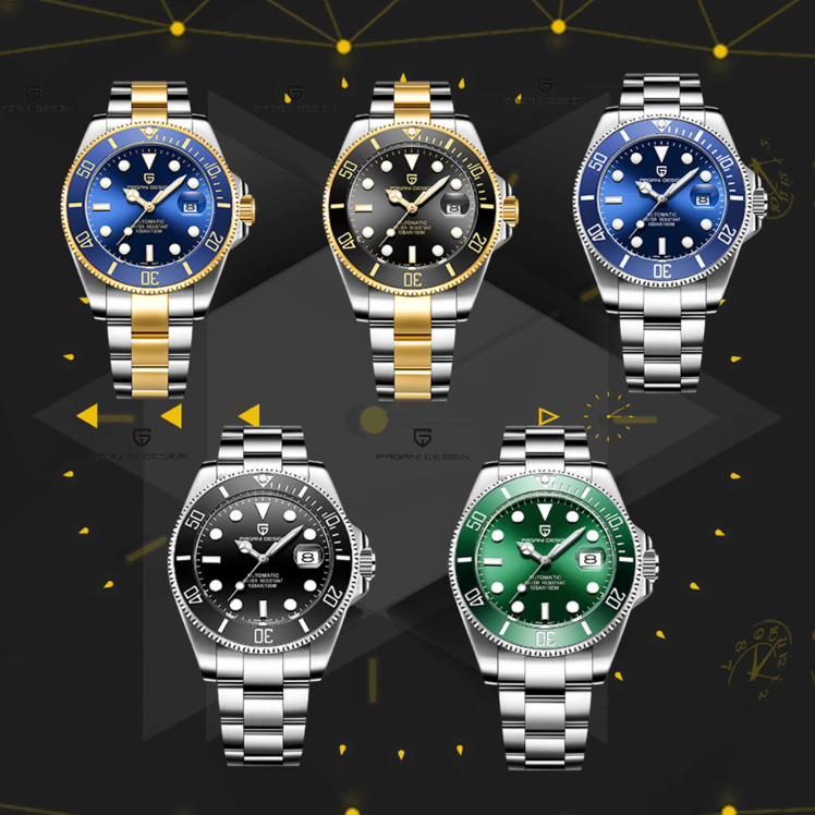 Relógios mecânicos de luxo, japonês,NH35, automáticos, masculino,