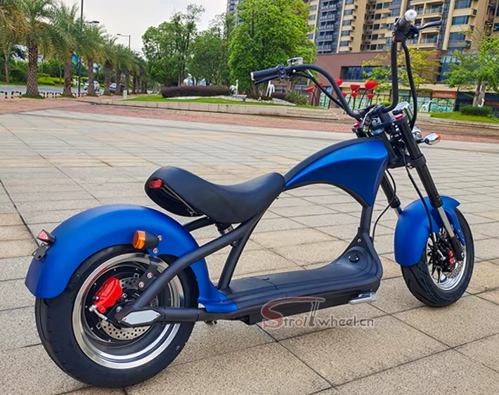 Motocicleta Citycoco 1000W 20AH Removível Bateria Scooter Elétrico